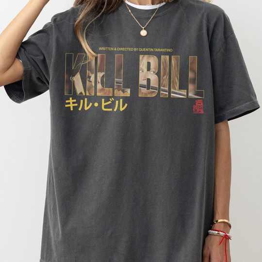 Kill Bill Movie Shirt, Retro Quentin Tarantino Memorabilia, Graphic Movie Poster T-Shirt