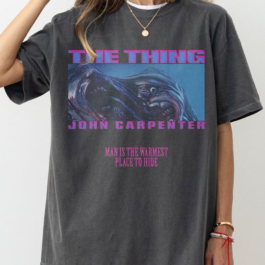 The Thing Movie Shirt, Retro 80s Horror Movie Memorabilia, Bootleg Streetwear, Vintage John Carpenter Monster T-Shirt Collectible