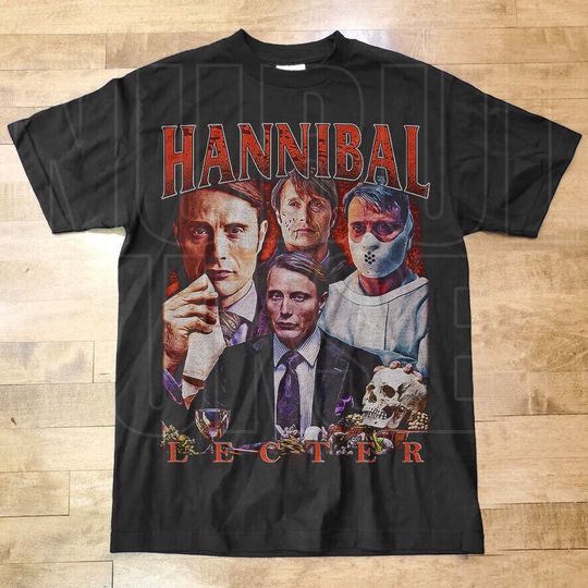 Vintage Style Hannibal Lecter T Shirt, Vintage Hannibal Series, Horror shirt, Bryan Fuller shirt