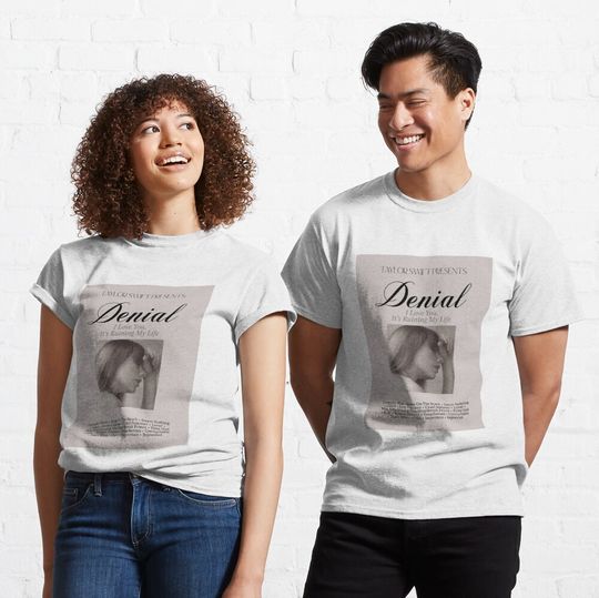 Denial Playlist Love and Poetry Taylor The Tortured Poet Department Classic T-Shirt