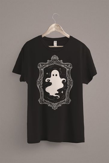 Cute Ghost T-Shirt | Halloween Shirt | Spooky Season Clothing | Gothic Horror