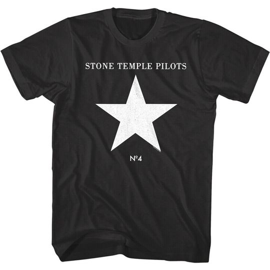 Stone Temple Pilots Men's T-shirt Star No 4 Album Single Graphic Tee American Alt Rock Band Concert Tour Merch Official Merchandise