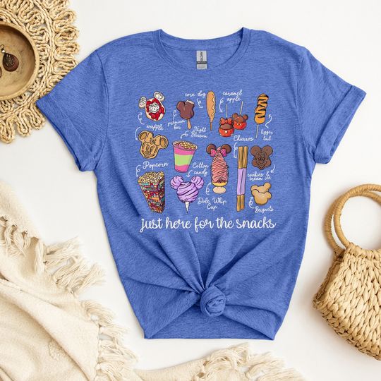 Just Here For The Snacks Shirt, Disney Snacks Shirt, Disney Snack Goals, Disney Family Vacation Shirt