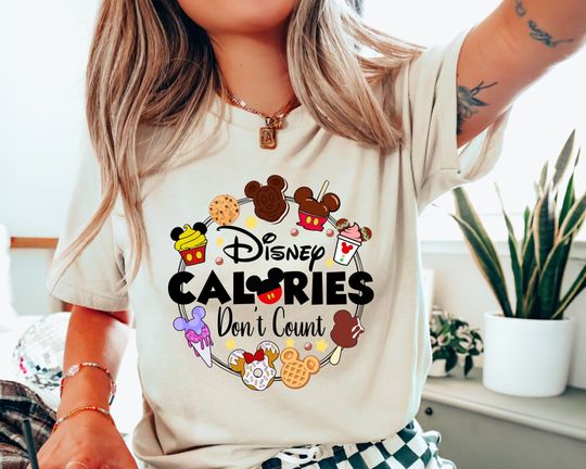 Disney Calories Don't Count, Funny Disney Shirt,Disney Snacks Shirt,Mickey Snacks Shirt