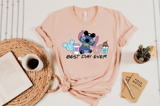 Best Day Ever Stitch & Baby Yoda Snacks Shirt- Disneyworld Family Shirts , Disneyland Shirts