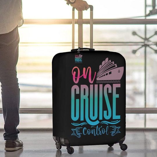 On Cruise Control Luggage Cover, Vacation Luggage Cover