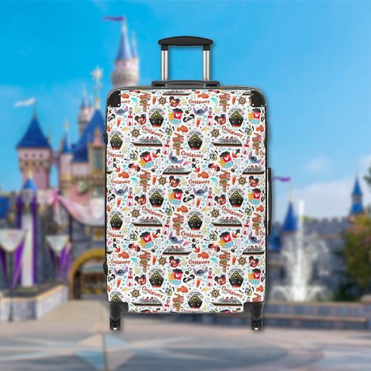 Mouse And Friends Luggage Cover, Vacation Luggage Cover