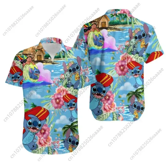 Disney Stitch Summer Vibe Hawaiian Shirt
