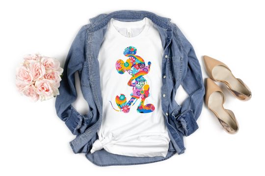 Mickey Love Shirt for Disney LGBT Couples, Vibrant Mickey Rainbow Shirt