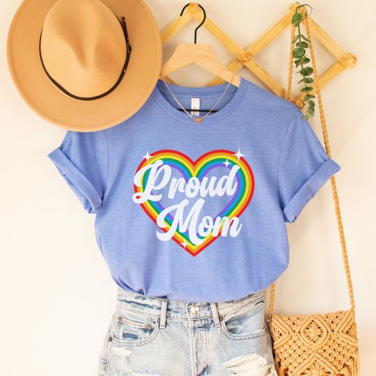 Pride Mom Shirt, Proud Mom Shirt, LGBT Mom Shirt, Lesbian Mom Tee