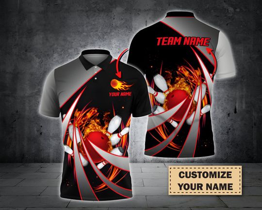 Custom 3D Bowling Sport Shirt, Sport Team Shirt, Gift For Him