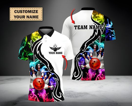 Custom 3D Bowling Sport, Sport Team Shirt, Gift For Him