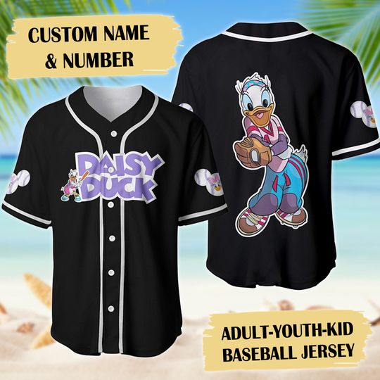 Girl Duck Pitcher Baseball Jersey, Duck Baseball Shirt, Cartoon Movie Jersey Shirt, Duck Jersey