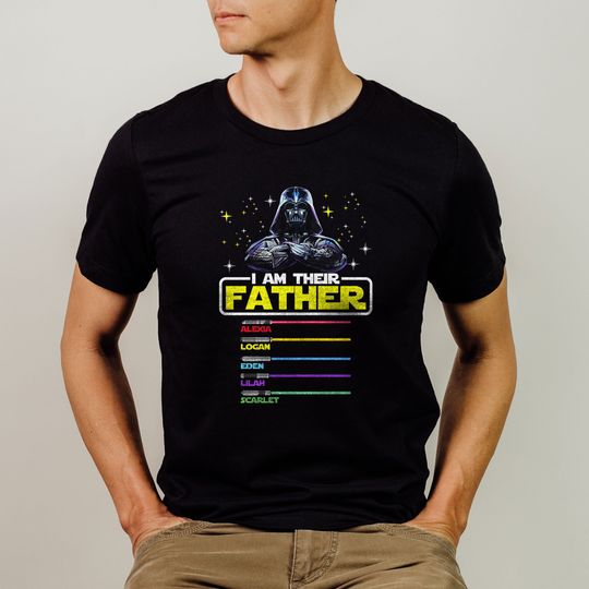 I Am Their Father, Personalized Shirt, Darth Vader, Star Wars, Lightsabers Tee, Star Wars Dad