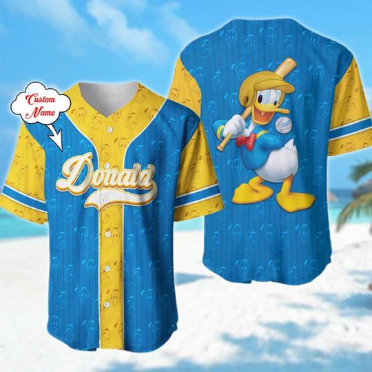 Custom Name And Number Duck Baseball Jersey