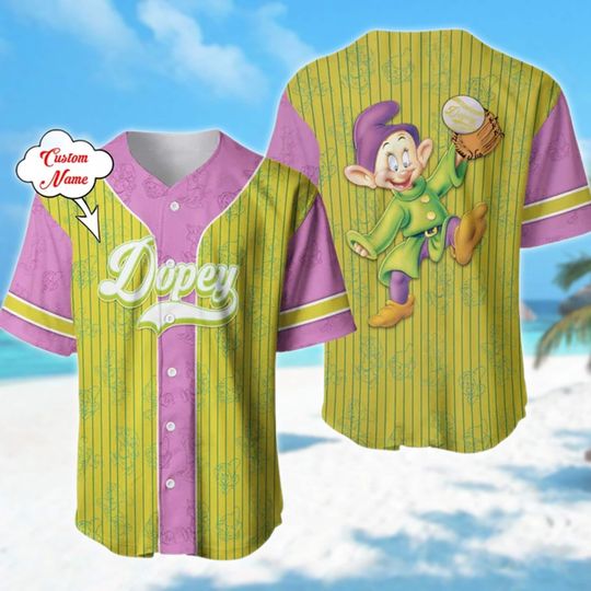 Personalized Funny 7 Dwarfs Baseball Jersey