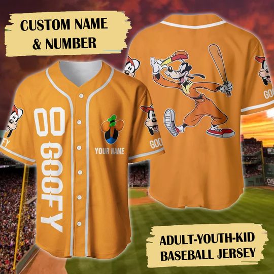 Personalized Dog Baseball Player Baseball Jersey, Custom Name Funny Dog Baseball Jersey