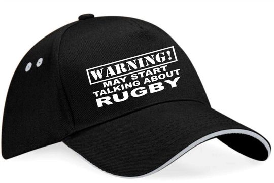 Warning May Talk About Rugby Baseball Cap