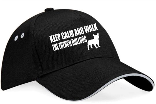 Keep Calm and Walk The French Bulldog Baseball Cap