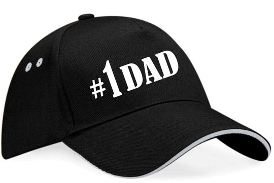 Number One Dad Baseball Cap, Father's Day Present For Men