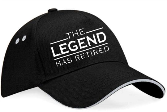 The Legend Has Retired Baseball Cap, Retirement Gift For Men