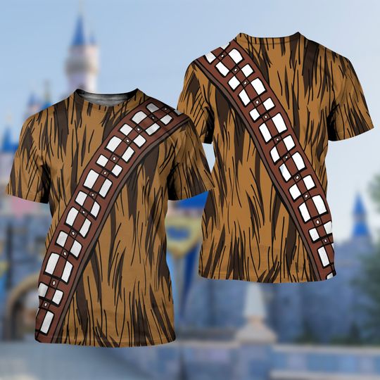 Brown Costume Graphics 3D T-Shirt, Funny Movie Cosplay Matching Team Tee