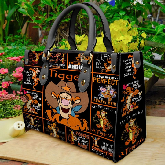 Tigger Winnie The Pooh Vintage Leather Handbag