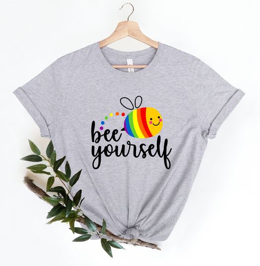 Bee Yourself Shirt, Pride Shirt, Pride Month Shirt, Gay Pride LGBT Shirt