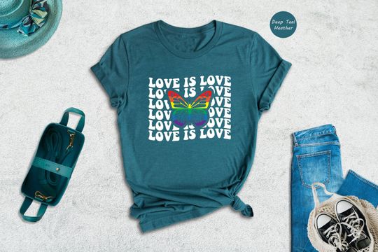 Love Is Love Butterfly Shirt, Pride Parade Shirt, LGBT Shirt