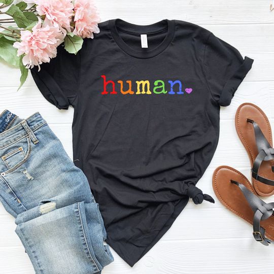 Human Shirt, LGBTQ Shirt, Pride Month Shirt, Gay Pride Tshirt, Love Is Love Shirt