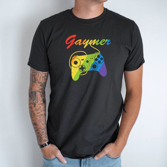 Gaymer Shirt, LGBT T-shirt, Pride Tshirt, Game Lover Pride Shirt