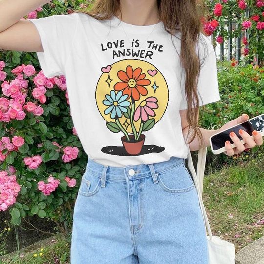 Love Is The Answer, Flowers LGBQT Shirt, Pride Month Shirt, LGBT Shirt