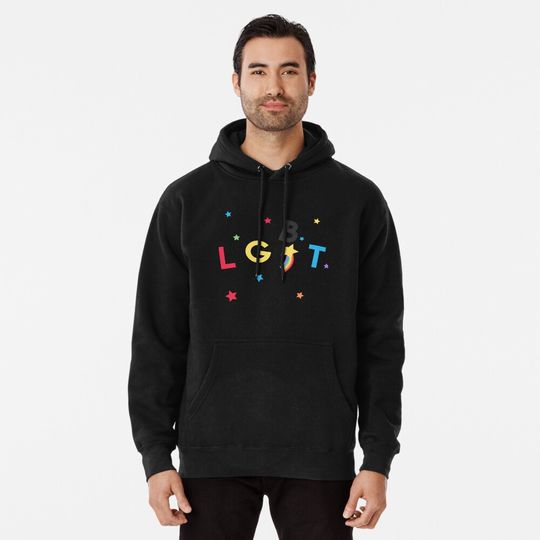 LGBT Rainbow Hoodie, Pride Month Pullover Hoodie