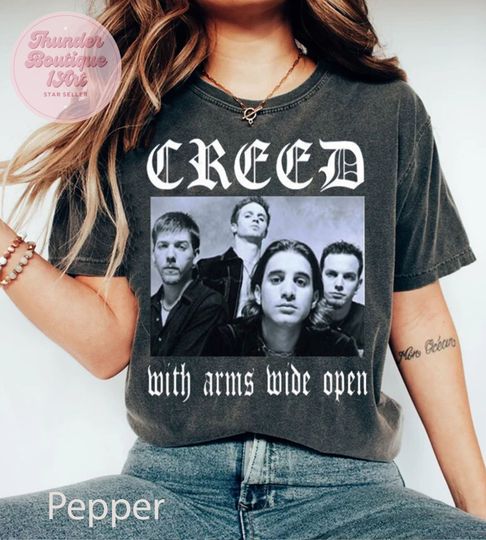 Vintage Creed Band shirt,Creed Band Fan Gift Shirt, Rock Band Creed Graphic Shirt