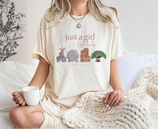 Just A Girl Who Loves All Things Magical Disney T-shirt