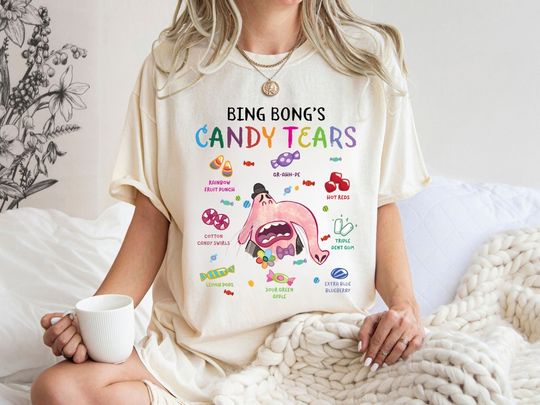 Disney Pixar Inside Out Bing Bong Crying Candy T-Shirt