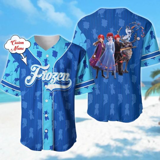 Custom Winter Princess Baseball Jersey