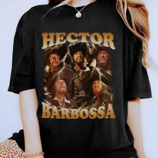 Hector Barbossa Pirates of the Carribean Bootleg rap Shirt