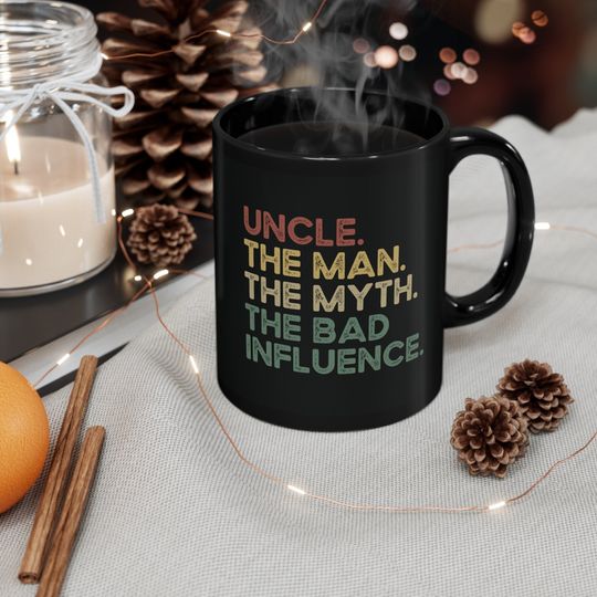 Uncle Mug, Personalized Uncle Gift, Uncle The Man The Myth The Bad Influence