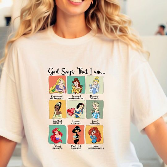God Says That I am Princess Shirt, Disney Trip Shirt, Disney Characters Shirt