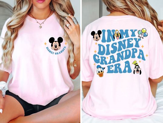 Two-Sided In My Disney Dad Era Shirt, Disney Fathers Day Double Sided Shirt
