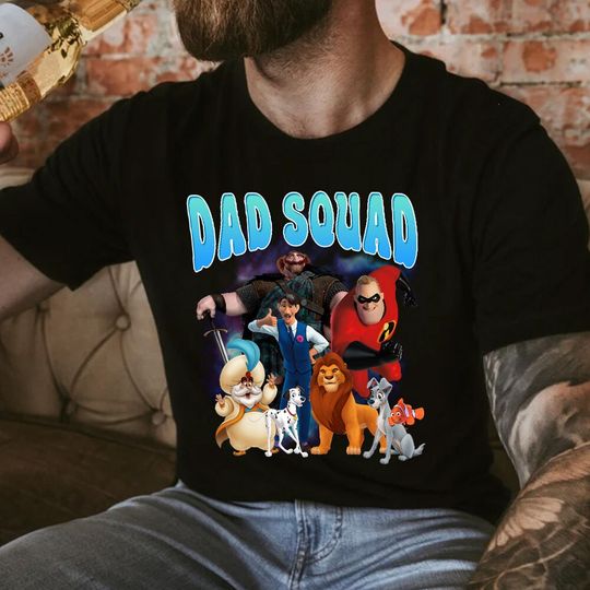 Dad Squad Shirt, Vintage Disney Dad Shirt, Father's Day Gift