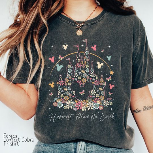 Disney Happiest Place On Earth Shirt, Magic Kingdom Fireworks T-shirt