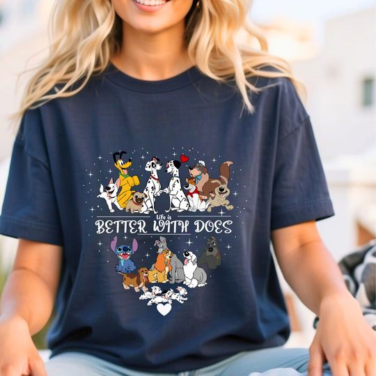 Disney Dogs T-shirt, Life Is Better With Dogs Shirt