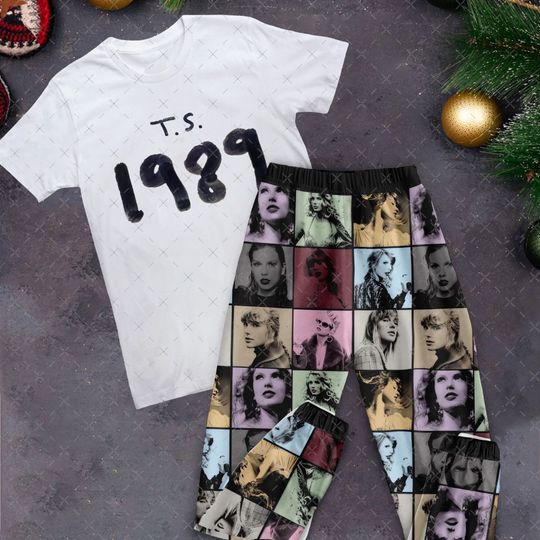 TS 1989 Pajamas Set, Taylor Personalized Family Pajamas, Eras Tour Pajamas Set