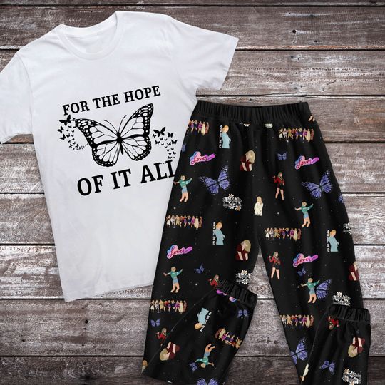 For The Hope Of It All Pajamas Set, Taylor Personalized Family Pajamas