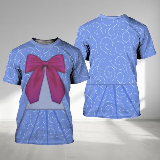 Blue Fairy Godmother Women 3D T-Shirt, Halloween Costume For Family Group T Shirt