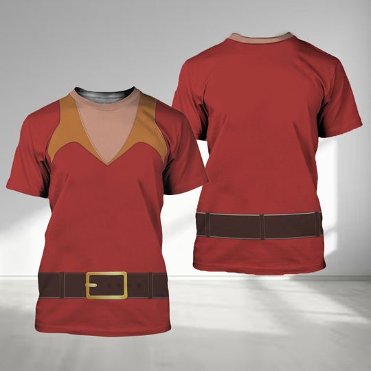 Strong Men Red Suit 3D T-Shirt, Halloween Cosplay Running Shirt