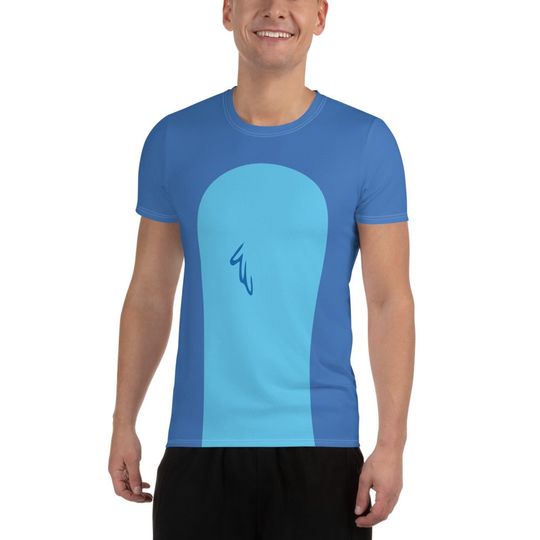 Lovable Alien Experiment Running Costume Men's Athletic T-shirt