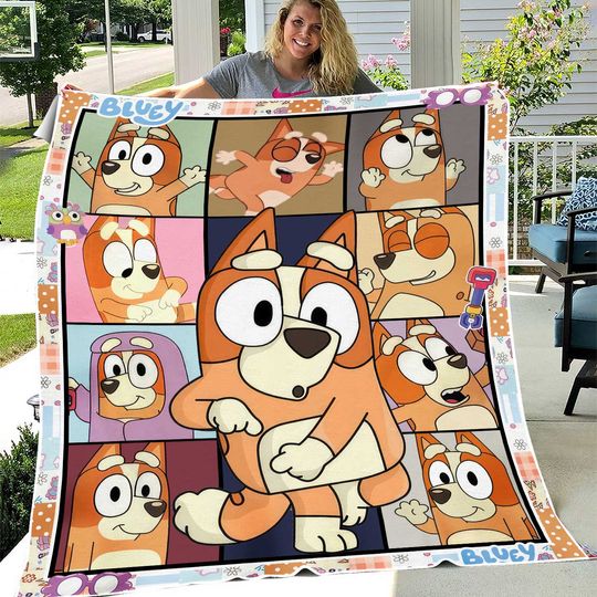 BlueyDad Bingo Eras Tour Fleece Blanket